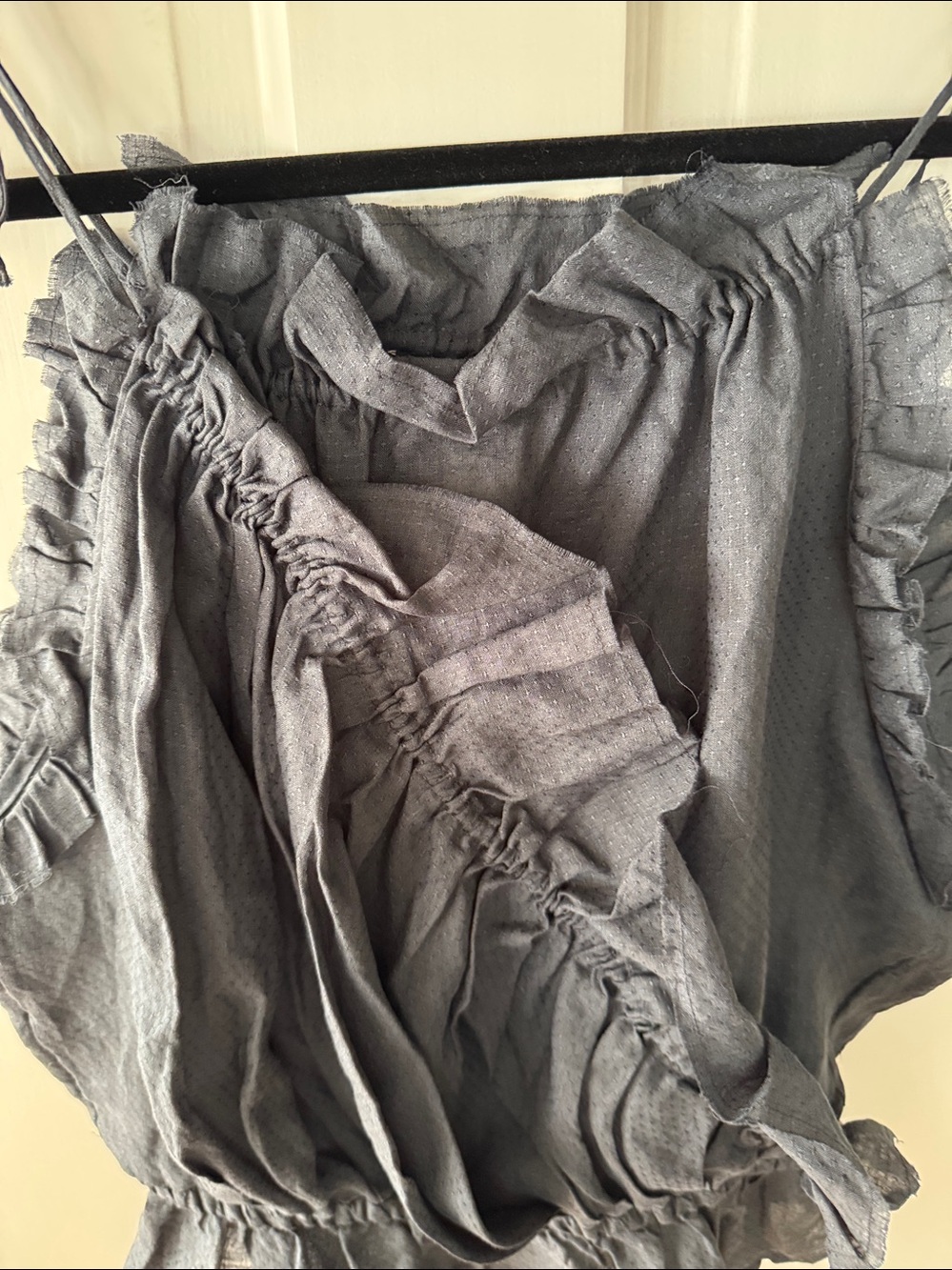 Isabel Marant Ruffle Tie-Shoulder Women’s Top - Picture 7 of 16